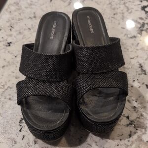 Maurices Black Textured Women's Mules